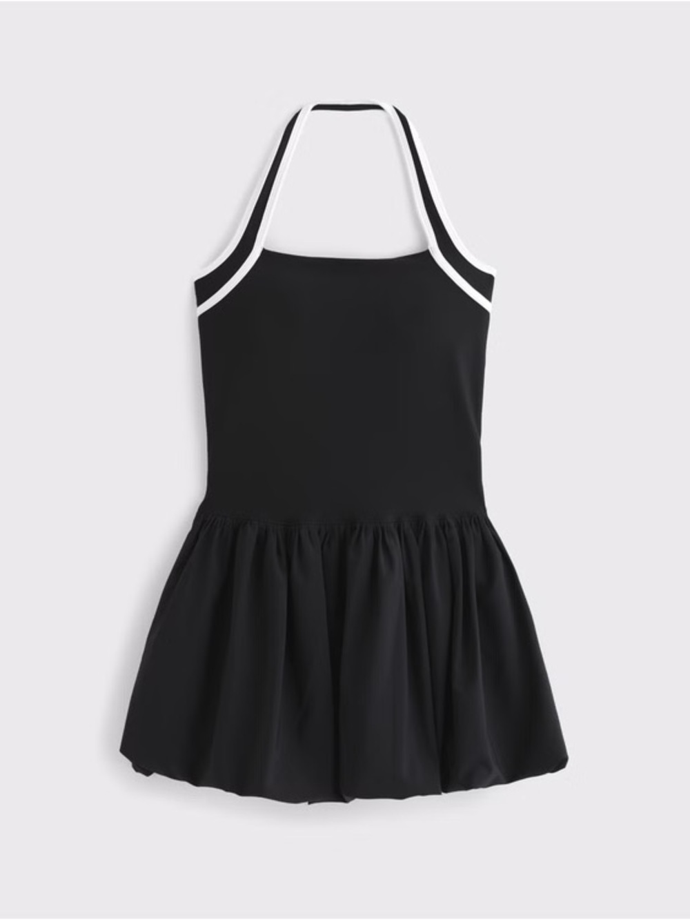 Abercrombie & Fitch YPB motionTEK Halter Bubble Hem Mini Dress